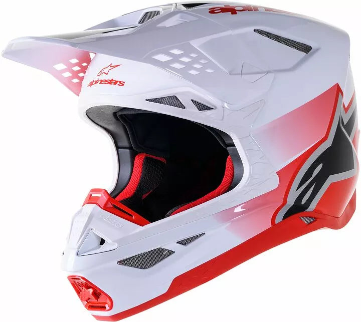 Alpinestars Cross MC шлем Supetech M10 Unite White /Red