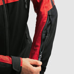 Rebelhorn softshell mc-jacket slash черно /червено