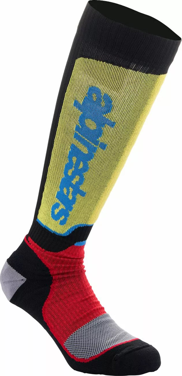 Alpinestars (MX) Sock MX Plus BLK/RED/BL S 4702324-1212-S