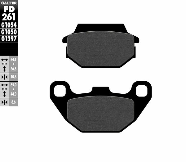 Galfer Brake Pad Semi Metal Scooter FD261G1050