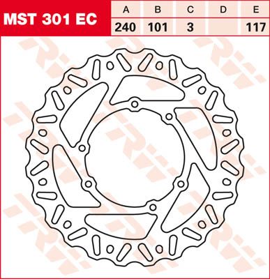 TRW спирачен ротор Фиксиране на вълна L/R MX MST301EC