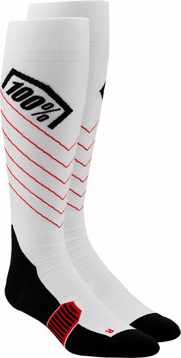 100% Sock Hi Side Wh L/XL 20054-006