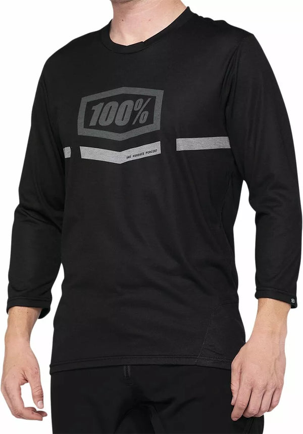 100% MTB Jrsy 3/4 Artc BK S 40018-00000