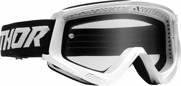 Thor Goggl CMBT RACR YTH WH/BK 2601-3046