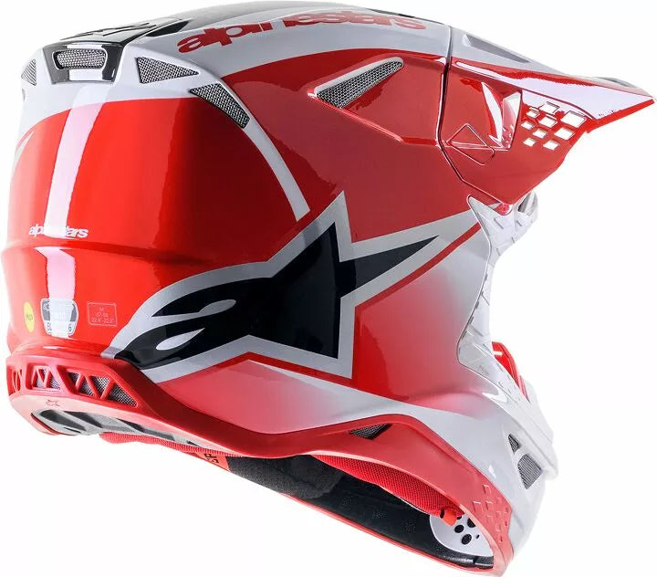 Alpinestars Cross MC шлем Supetech M10 Unite White /Red