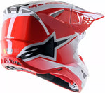 Alpinestars Cross MC шлем Supetech M10 Unite White /Red