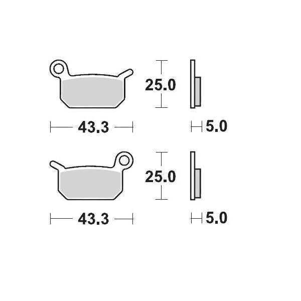Moto-Master Brake Pad Racing 094711