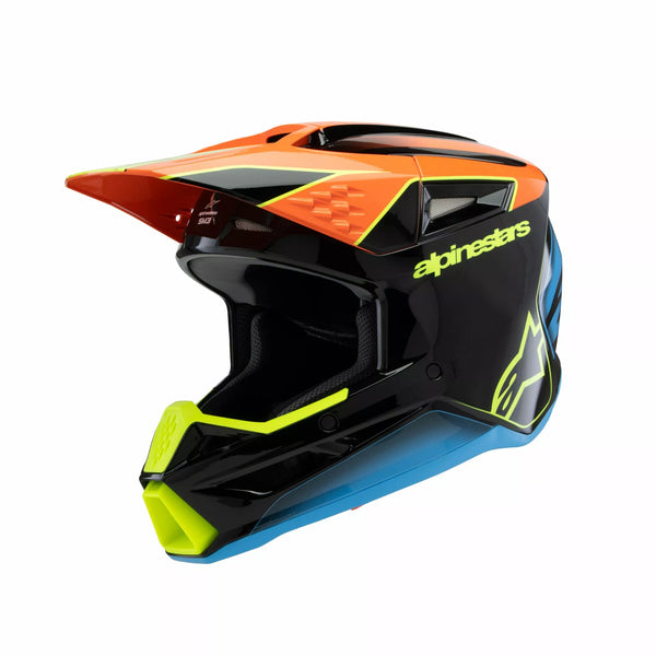Alpinestars (MX) Helmet Yth Sm3 Fray BLK/OR/YL 8301725-1455-AL