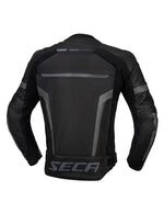 Seca leather mc jacket hooligan black