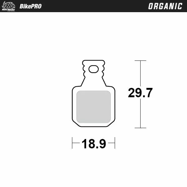 Мото-майстор спирачна накладка Organic 731241