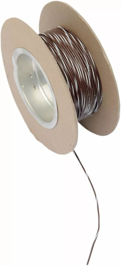 NAMZ WIRE 18G 100 'BRWN/WHITE NWR-19-100
