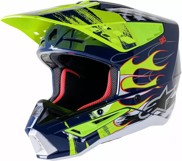 Alpinestars (MX) Helmet SM5 Rash NV/YL M 8307023-7455-M