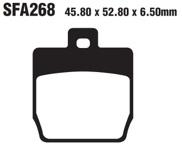 EBC спирачна подложка SFA Org Scooter SFA268