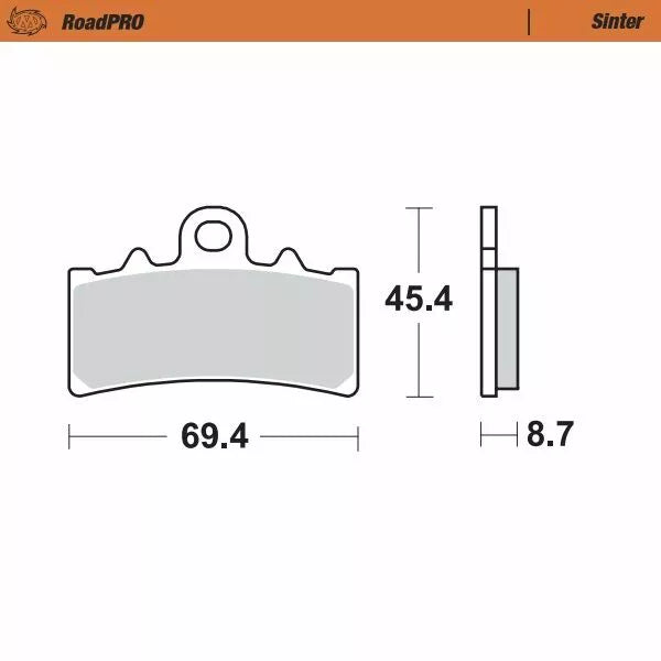 Moto-Master Brake Pad Sinter Front 407601