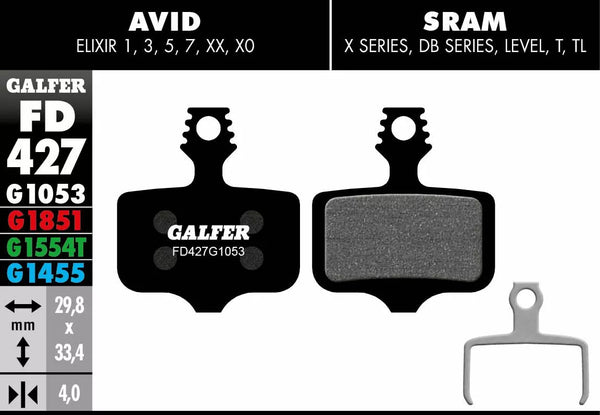 Galfer Brake Pad Performance FD427G1053