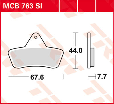 TRW спирачна подложка TRW MCB763SI MCB763SI