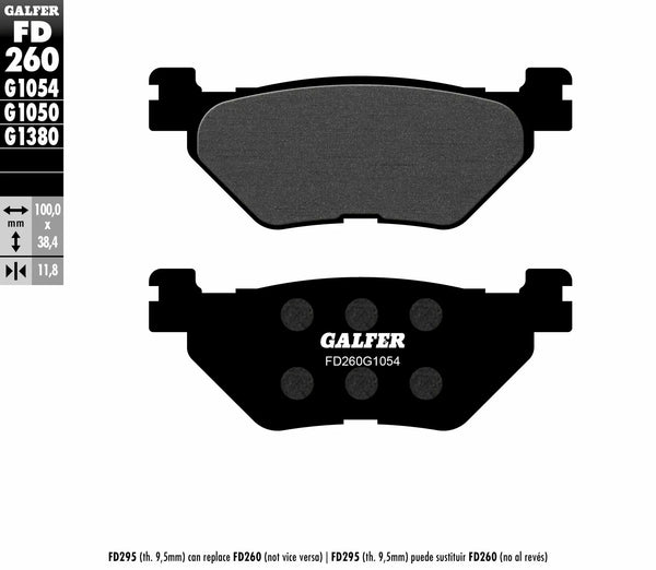 Galfer Brake Pad Semi Metal FD260G1054