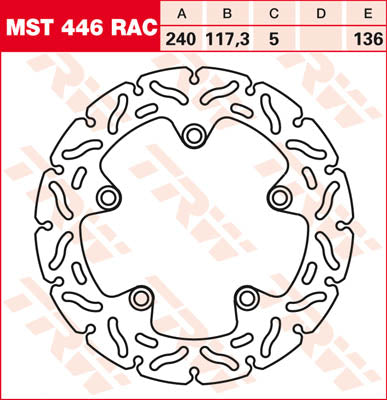 TRW спирачен ротор фиксиране RAC L/R MST446RAC