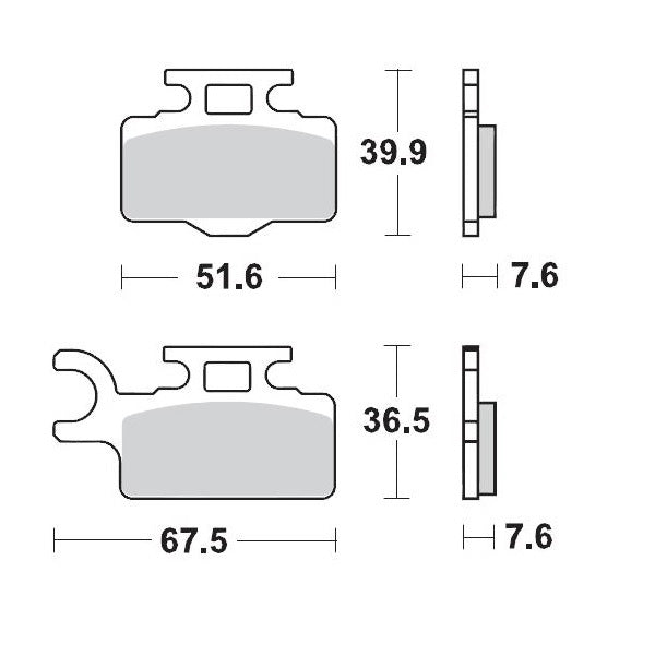 Moto-Master Brake Pad Racing GP 094112