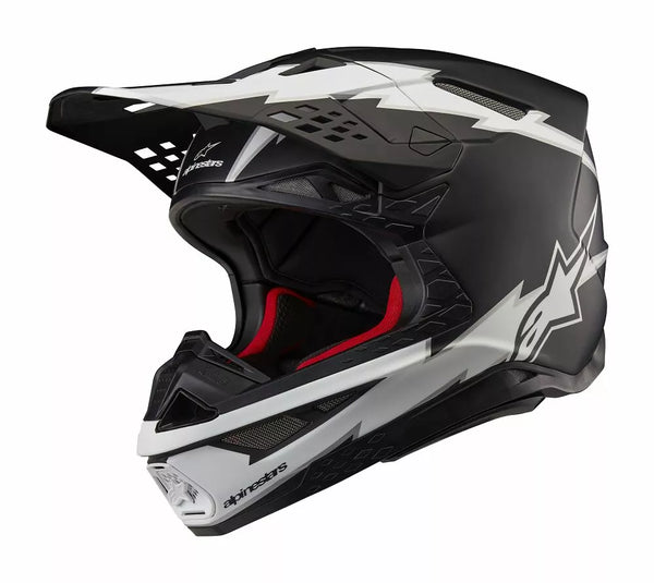 Alpinestars (MX) Helmet SM10 AMP BLK/WT M 8300623-1121-M