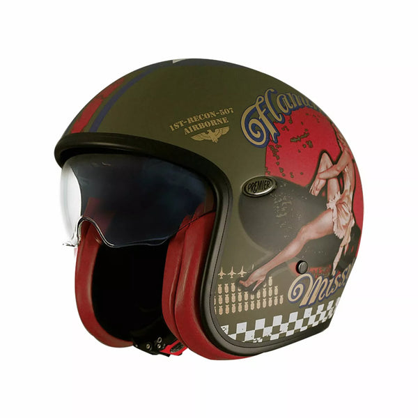 Premier Helmets Helmet Vntge Pu Milbm MD Apjetvi6fibupm000m
