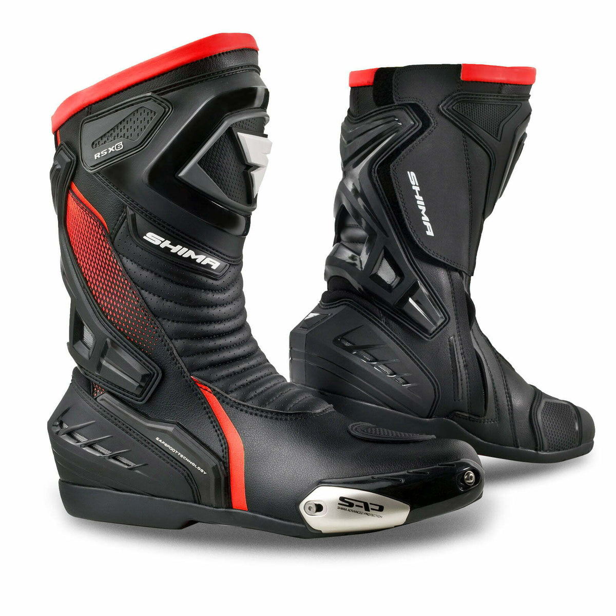 Shima Sport MC Boots RSX-6 черно /червено