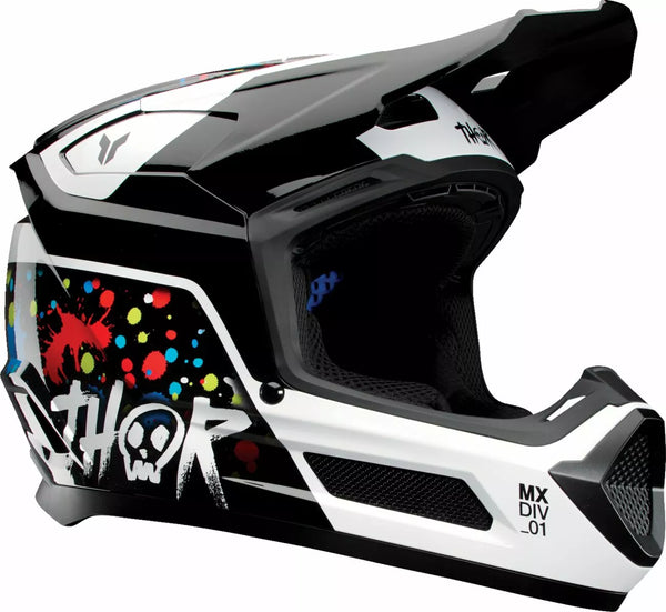 Thor Helmet Fleet Youth Splat BLK M 0111-1693