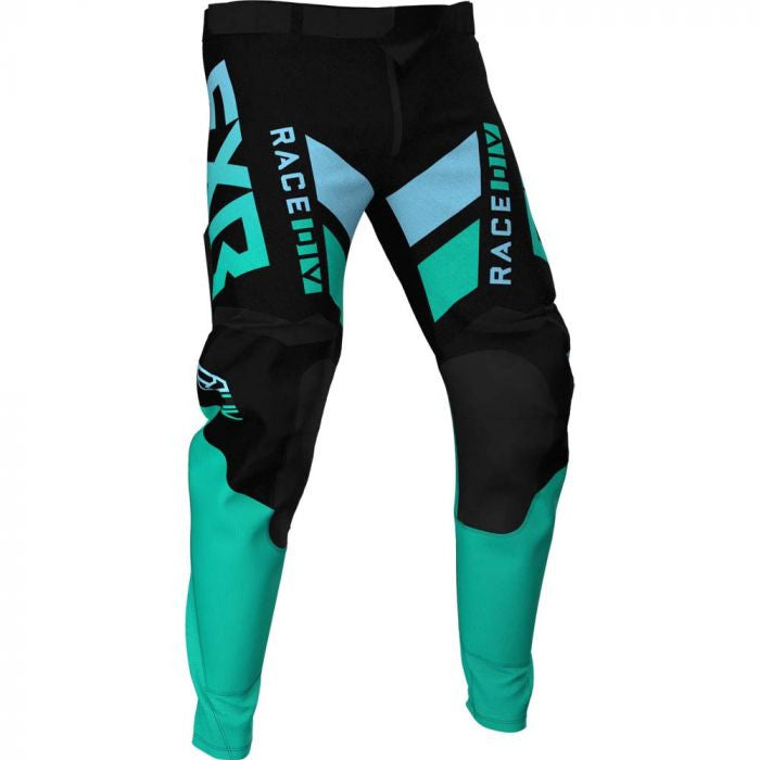 FXR PODIUM MX CROSS PANTS 21 черно /мента /небесно синьо