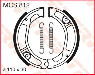 TRW спирачни обувки TRW MCS812 MCS812