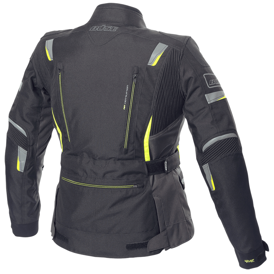 BÜSE Women's Textile Mc-Jacket Jana Black /Flu 