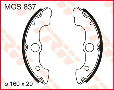 TRW спирачни обувки стандарт MCS837