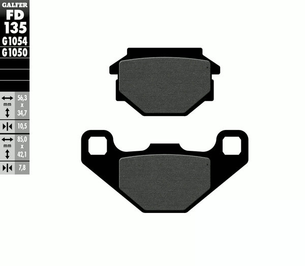 Galfer Brake Pad Semi Metal Scooter FD135G1050