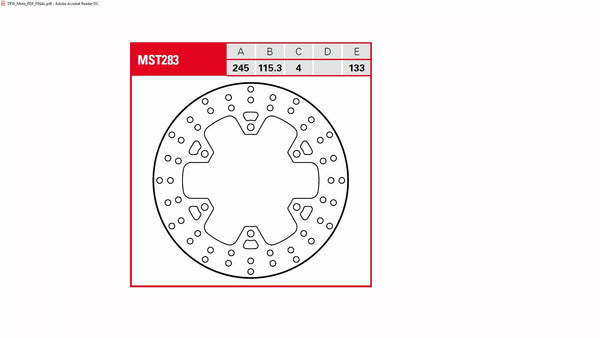 Trw ротор Trw MST283