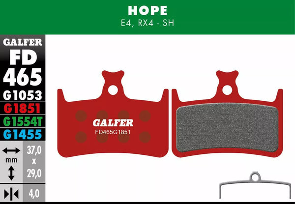 Galfer Brake Pad Advanced FD465G1851