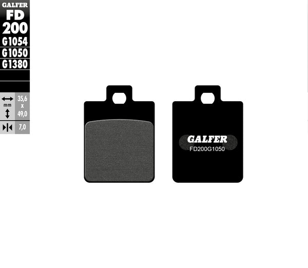 Galfer Brake Pad Semi Metal Scooter FD200G1050
