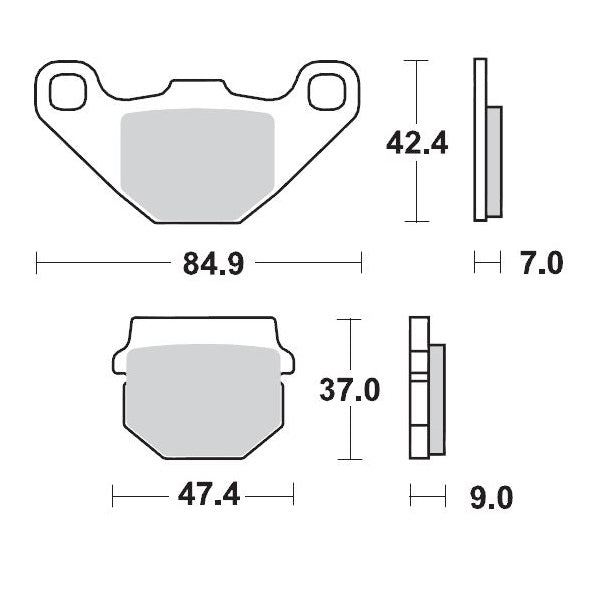 Moto-Master Brake Pad Racing 090111