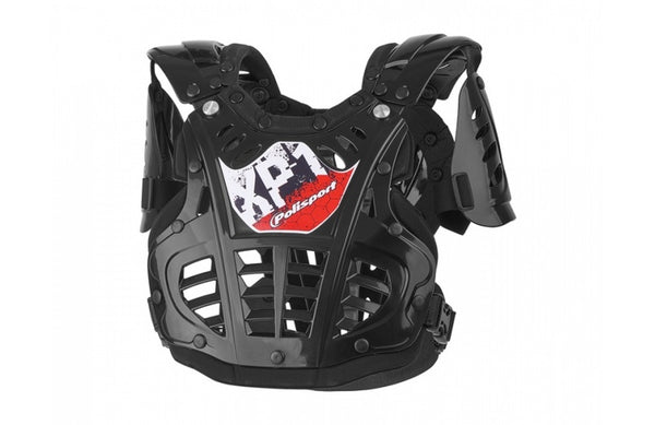 Police Port Chest Protector XP1 Mini Black/Silver Junior Size 8001000001