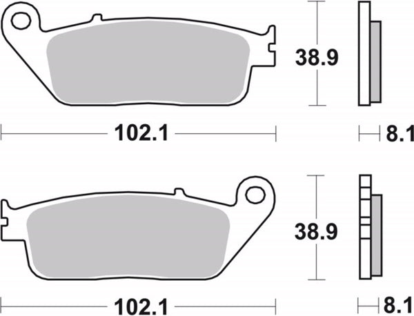Brembo Street Snerited метални спирачни накладки - 07HO30SA 07HO30SA
