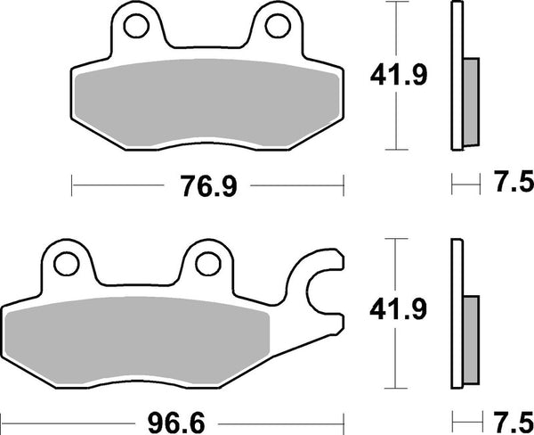 Brembo Street Snerited метални спирачни накладки - 07KA31SA 07KA31SA