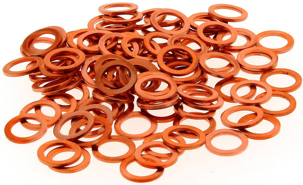 Bihr 8x12x1.0 Copper Washers 100 Piecesr080120bc/100