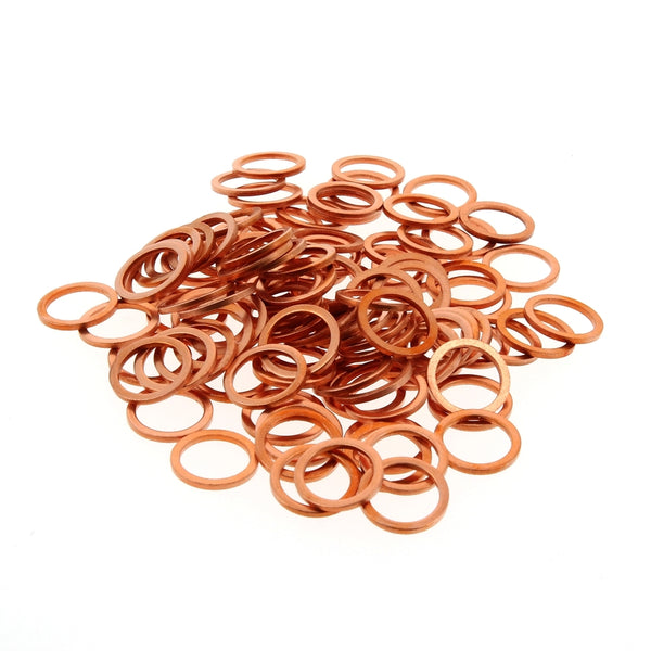 Bihr 12x16x1.5mm Copper Washers 100 PiecesR120160GC/100