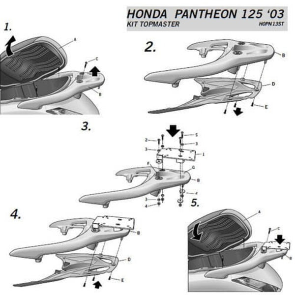 SHAD TOP MASTER ATTITITE CET - HONDA H0PN13ST