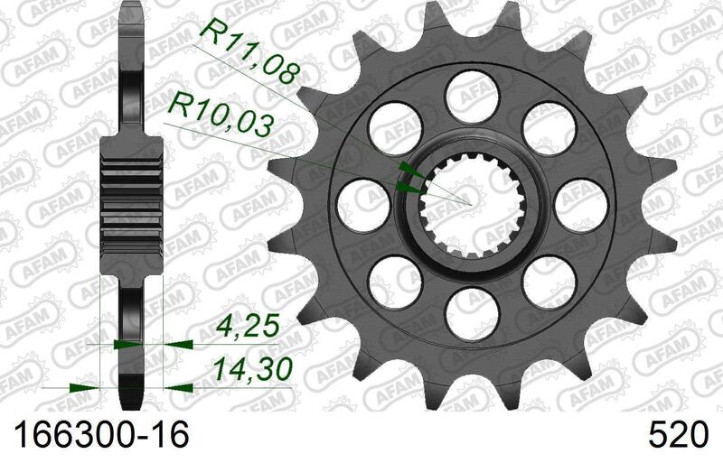 AFAM Steel Standard Front Spook 166300 - 520