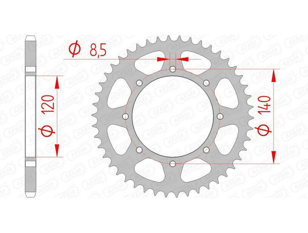AFAM Steel Standard заден Spropet 16606 - 520 16606-48