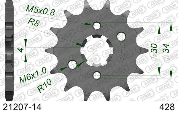 Afam Steel Standard Front Spook 21207 - 428 21207-14