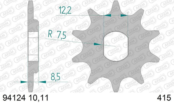 Afam Steel Standard Front Spook 94124 - 415 94124-11