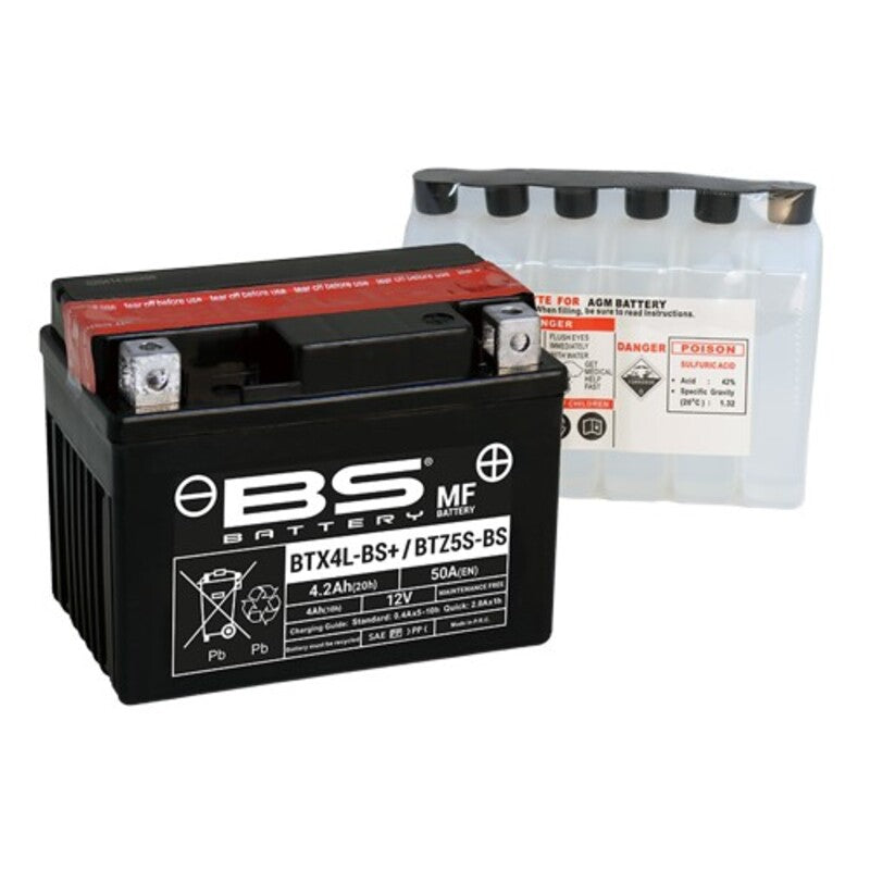 Поддръжка на батерията BS без пакет с киселина - BTX4L+ / BTZ5S