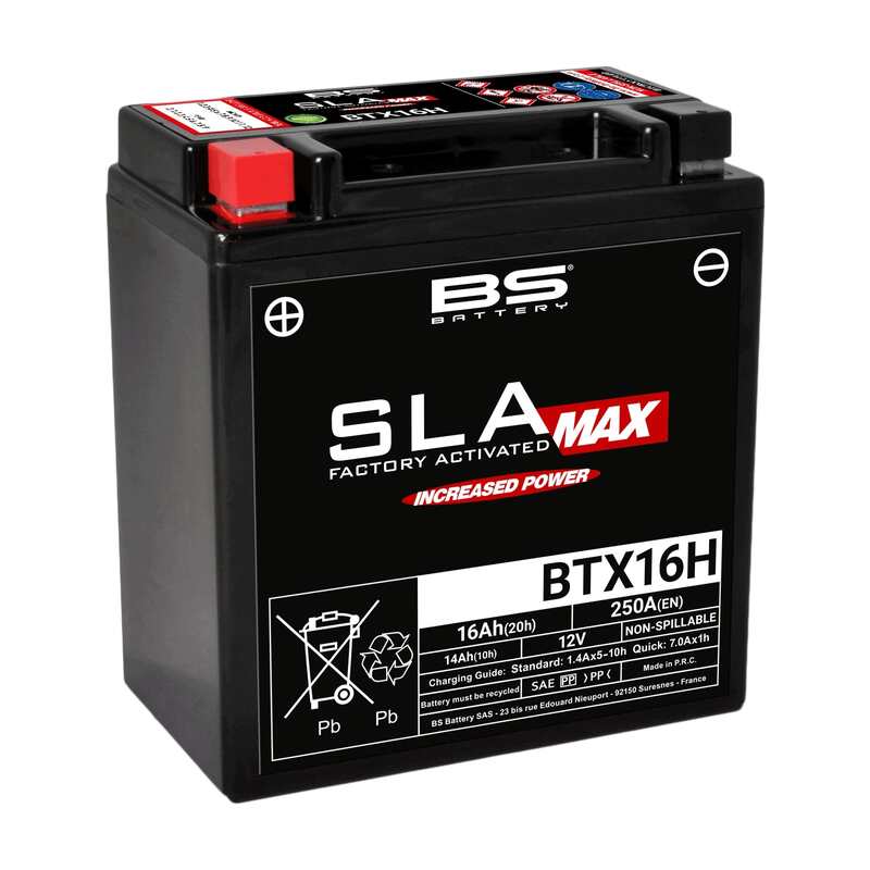 BS Battery SLA MAX поддръжка на батерията БЕЗПЛАТНА Фабрика Активирана - BTX16H