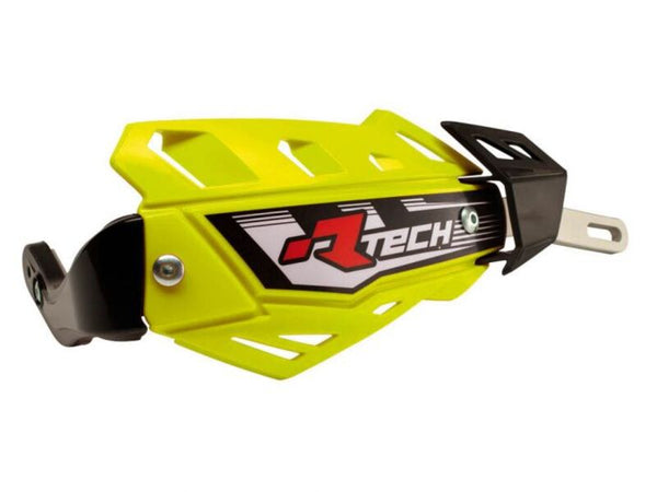 Racetech Flx Full Protection Handguard Fluo Yellow W/ Aluminum Bar R-Kitpmfmgf00