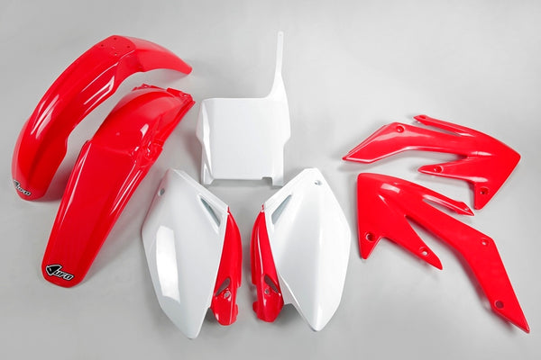 НЛО пластмасов комплект OEM цвят червен/бял Honda CRF250R Hokit104@999